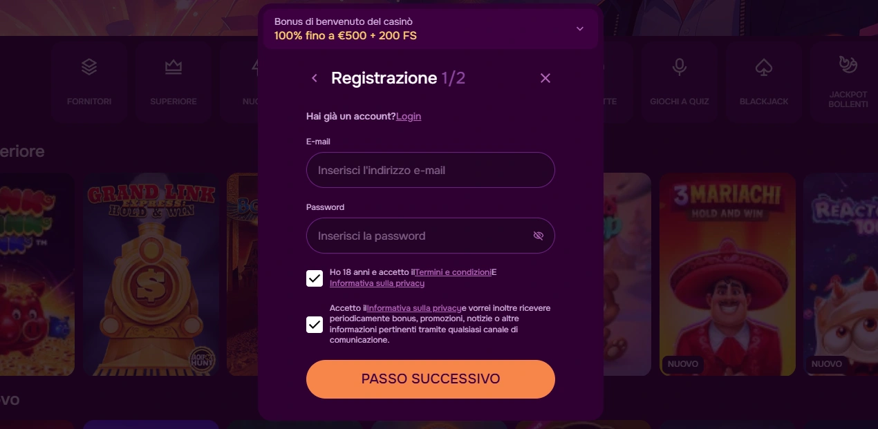 binnarybet casino registro